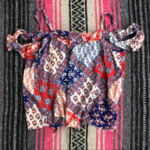 💎Off-The-Shoulder Patterned Top⭐️